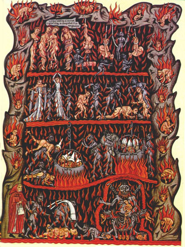 Cada cultura representa al Infierno de forma particular, pero hay detalles convergentes, el fuego, los demonios con cachos y las torturas, suelen ser los elementos más frecuentes.