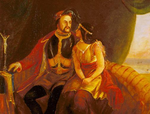 Pocahontas y John Rolfe