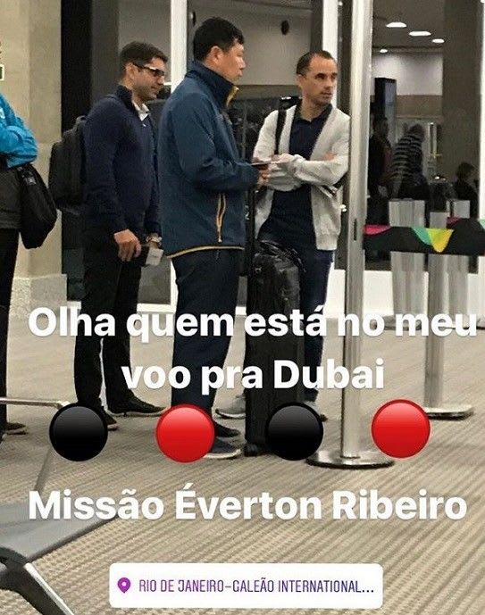 Voltam com Everton Ribeiro? Diretor e médico do Flamengo são flagrados viajando para Dubai