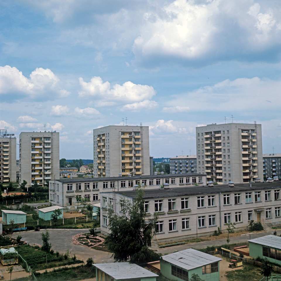 Bloques de apartamentos en Riga, Letonia (1969)