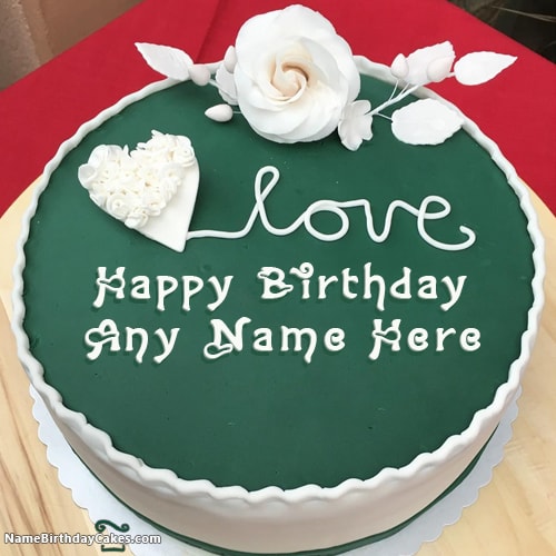 Write name on birthday cakes online.