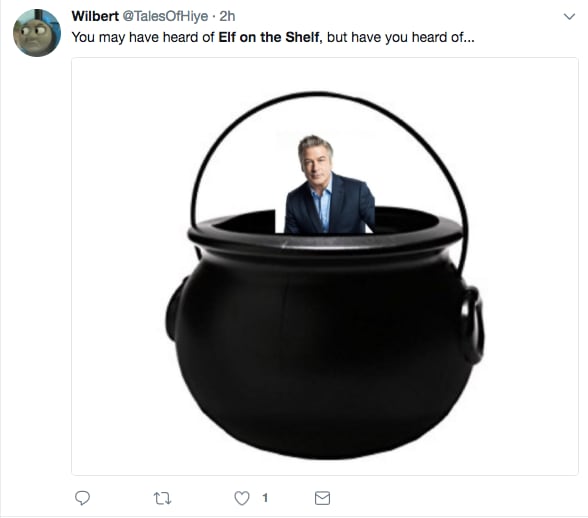 Alec Baldwin in the cauldron