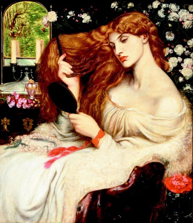 Pese a que es considerada la raíz de todos los males, Lilith es representada por todos los pintores como una mujer hermosa y seductora, con largos cabellos rojizos. La melancolía de sus ojos y la tristeza de sus rasgos se debe al precio que debe pagar por escapar del paraíso. En la fotografía: "Lady Lilith" por Dante Gabriel Rossetti en 1866.
