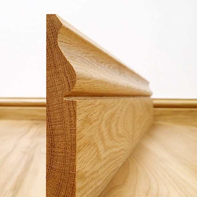 A strong oak skirting board with a great design.