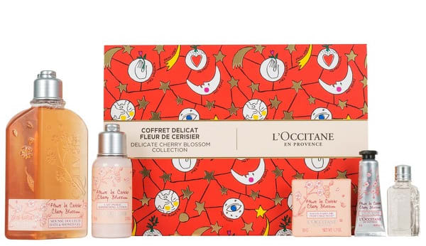 A delightful gift that captures the delicate scent of cherry trees blossoming in early spring.  L'Occitane Delicate Cherry Blossom Collection  is the perfect gift for anyone that loves this iconic scent. Includes: Cherry Blossom Shower Gel 250ml, Body Lotion 75ml, Hand Cream 10ml, 75g Soap and Eau de Toilette.  £27 