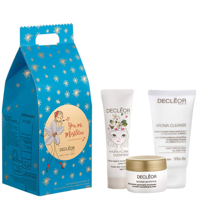 You, Me, Mistletoe (worth £50) This adorable milk-carton shaped set contains all you need to cleanse, detoxify and hydrate your skin and lips instantly. Set includes full-size Intense Nutrition Lip Balm (8ml), full-size Hydra Floral Everfresh Hydrating Light Cream (30ml) and Aroma Cleanse 3 in 1 Hydra Radiance Cleansing Mousse (50ml) RRP £29.  allbeauty price: £24.65 