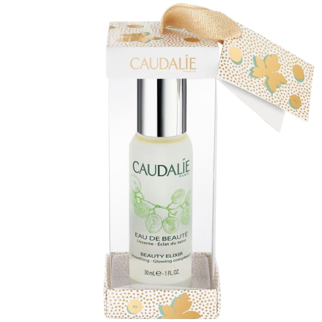 Beauty Elixir Bauble (30ml) A  twist on the classic Christmas bauble, nothing says 'Caudalie Christmas' like the Beauty Elixir Bauble. A cult Caudalie products favoured by makeup artists, beauty addicts and celebrities alike, this iconic elixir works to smooth away fine lines, tighten pores, boost the complexion and set make-up.RRP £12,  allbeauty price £9.00 