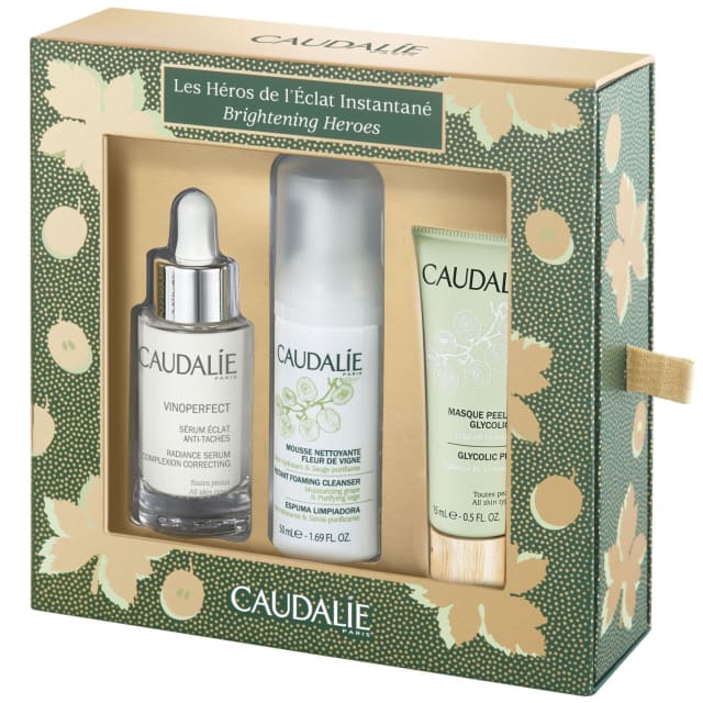 Vinoperfect Brightening Heroes (worth £58) Give the gift of radiant, flawless skin with this ultimate brightening trio! Featuring Caudalie's worldwide best-selling Radiance Serum (30ml) to correct and prevent dark spots, even the skin tone and brightening the complexion, this set also includes Instant Foaming Cleanser (50ml) and Glycolic Peel Mask (15ml) to leave skin looking fresh and glowing every day. RRP £46,  allbeauty price £34.50 