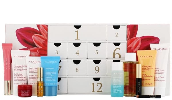 Holiday Advent Calendar Celebrate the lead up to Christmas looking gorgeous! This luxurious advent calendar features 12 of the most popular Clarins beauty products, making it the perfect present for existing Clarins fans (hello travel sizes!) or a great introduction to the brand for newbies. RRP: £60 allbeauty price: £54 