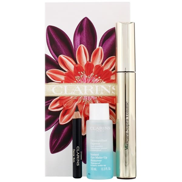 Christmas Volume Collection (Worth £31) Redefine your eyes this Christmas! This adorable set contains a mini Instant Eye Make Up Remover (10ml), mini Eye Pencil Khôl in shade #01 and a Supra Volume Mascare in shade #01. Perfect stocking size, or slot onto the tree branches for a beauty-themed decoration.RRP: £22 allbeauty price: £19.80 