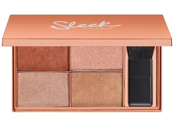 Sleek's first all powder highlighting palette features rich coppers and duo-toned gold shades to give you a lit-from-within-glow. Suitable for all skin tones, create subtle or dramatic effects by building up the super pimented shade  to the inner corners of the eye, across the brow-bone and along the tops of cheekbones.You'll be positively GLOWING   allbeauty price: £10.00 