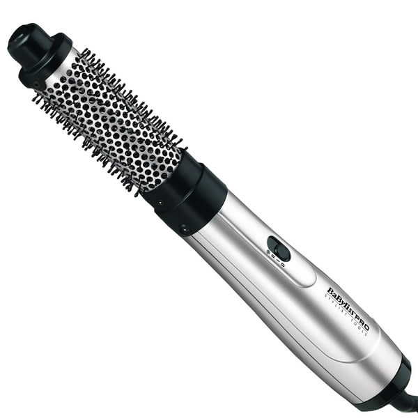 BaByliss PRO Ionic Airstyler If you've got the time (and a boss that appreciates great hair!) the BaByliss Aistryler is a great way to add some last minute curls to your look. A thermal brush barrel, you can use it to add volume, shine and loose waves wet and dry hair - just spritz to help hold curls!RRP: £35.00 allbeauty price: £29.95 