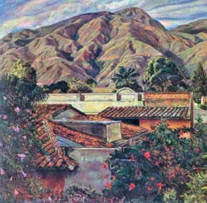 Esta obra fue creada en 1980. Este pintor se convirtió en referencia pictórica de varios lugares de Caracas.