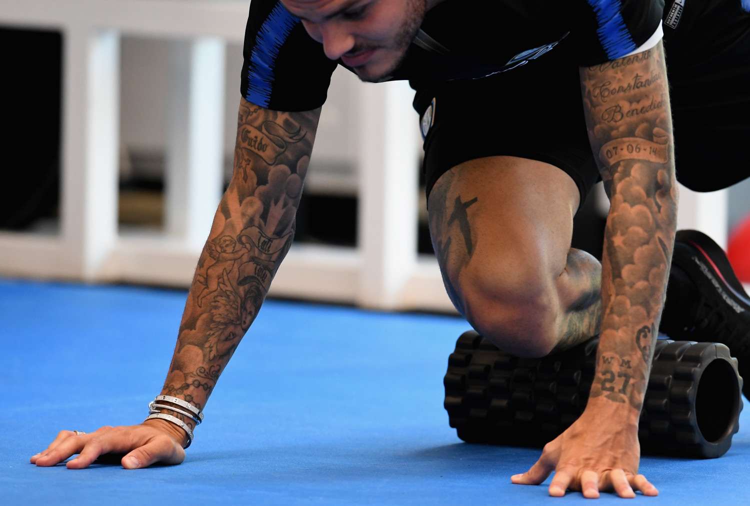 Toe Poke Daily Sergio Ramos Tattoos Stuffed Rabbit A Football Pitch Tribute To Banksy