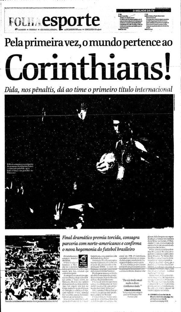 Relembre a repercussão da imprensa na época do primeiro título Mundial do  Corinthians