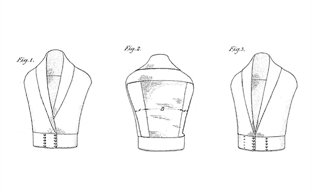 El 2 de julio de 1936, el físico alemán Einstein patentó una blusa ajustable de botones al frente.