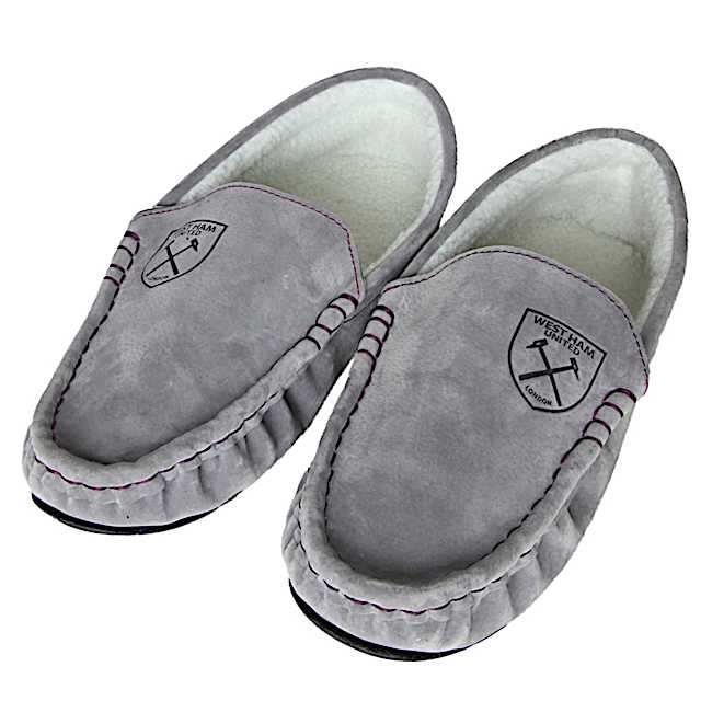 west ham moccasin slippers