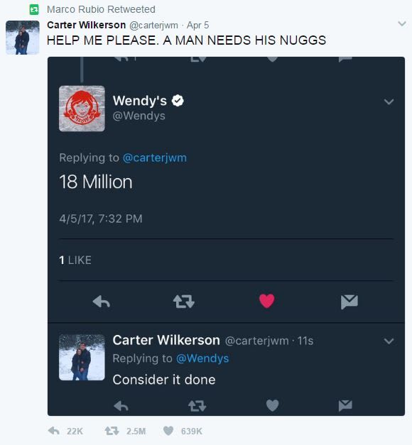 A man needs his nuggets
