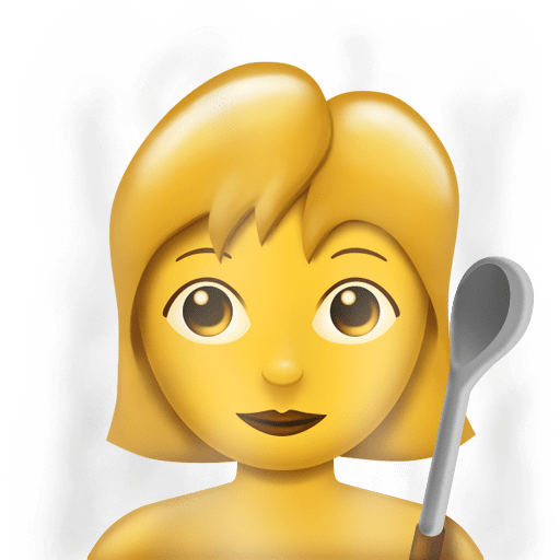 It looks like a naked person cooking, but actually, that ladle is used to pour water over hot stones...