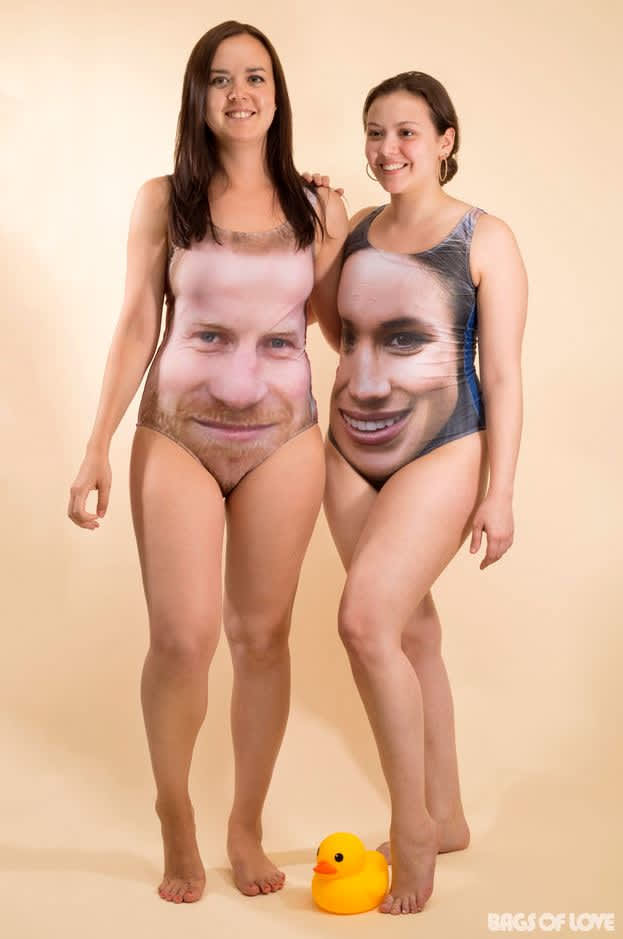 swimming costume with face on