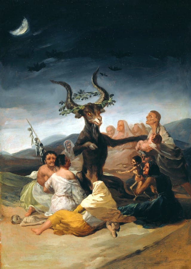 El aquelarre, de Francisco de Goya (1798).- 