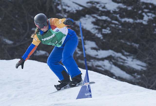 Astrid Fina, en los Juegos Paralímpicos de Pyeongchang 2018. FOTO: MIKAEL HELSING / CPE
