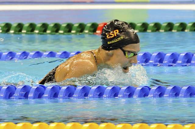 Nuria Marqués, en el Europeo de natación de Dublín de 2018. FOTO: CPE