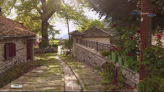 Σκαρφαλωμένο στα 1.100 μέτρα, το γλυκύτατο χωριό του Κεντρικού Ζαγορίου είναι έρωτας με την πρώτη ματιά. Επιβλητικά αρχοντικά, λιθόκτιστα καλντερίμια που σε προκαλούν να τα ανέβεις –η απότομη πλαγιά που φιλοξενεί το χωριό κάνει την ανάβαση πράγματι πρόκληση– σταματώντας κάθε λίγα μέτρα: Πότε για να θαυμάσεις μια εντυπωσιακή, πέτρινη εννοείται, εκκλησία, πότε για να αράξεις στην πανέμορφη πλατεία, πότε για να ξεστρατίσεις προς ένα ακόμη «σημείο με θέα», από τα δεκάδες σηματοδοτημένα με μικρές ξύλινες ταμπέλες, που αγναντεύουν από ψηλά το φαράγγι του Βίκου. 