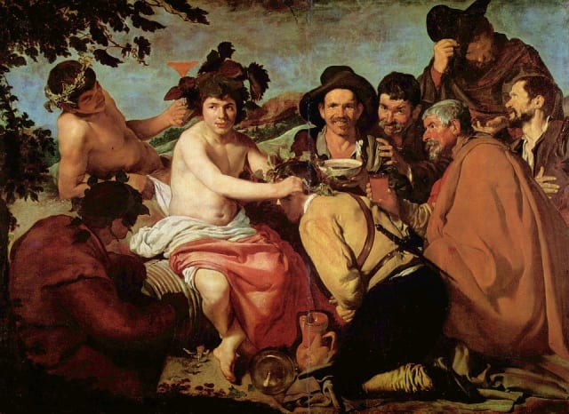 ‘Los borrachos’ (Velázquez, 1629).- 