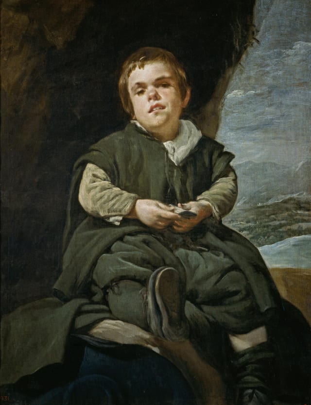 ‘Francisco Lezcano, «el Niño de Vallecas»’ (Velázquez, 1640).- 