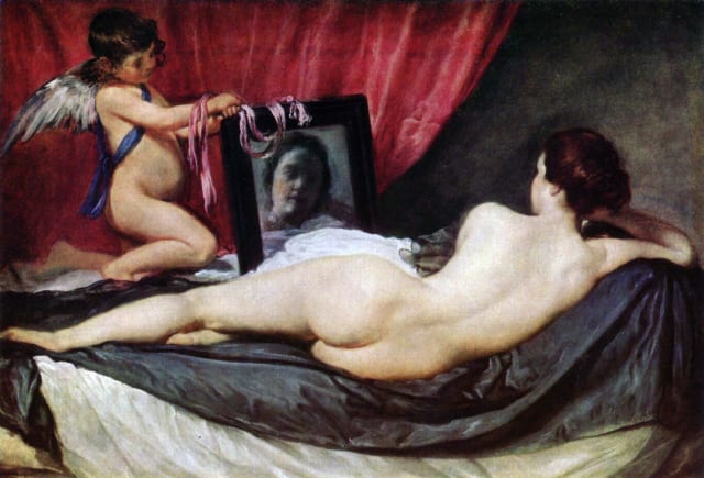 ‘La Venus del espejo’ (Velázquez, 1647-1651).- 