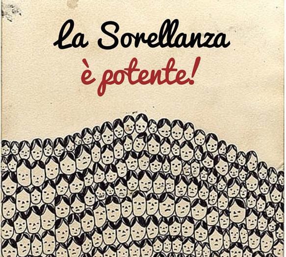No. Esta acepción la recogen otras   lenguas y mucho antes de ser oficialmente una palabra del castellano. En   francés es  sororité , en italiano es  sororitá , y en inglés   es  sisterhood .