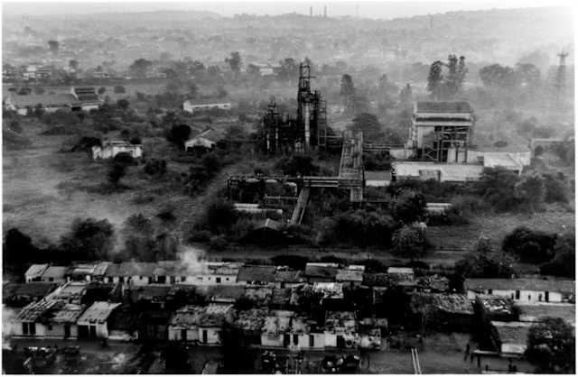 Las instalaciones de Union Carbide en Bhopal 