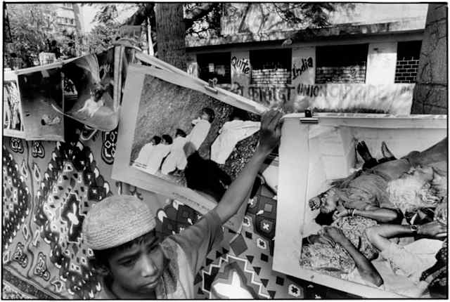 Fotografías de las víctimas del desastre de Bhopal 