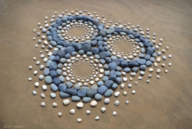 Jon Foreman arranged the stones in shapes and made many design